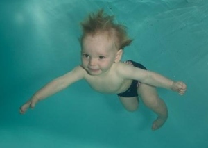 Underwater photoshoot at Calm-a-Baby
