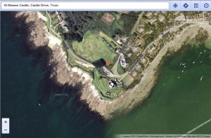 Satellite view of St Mawes Castle