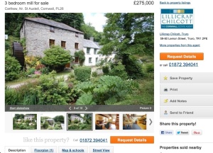 A house Claire could buy in Cornwall